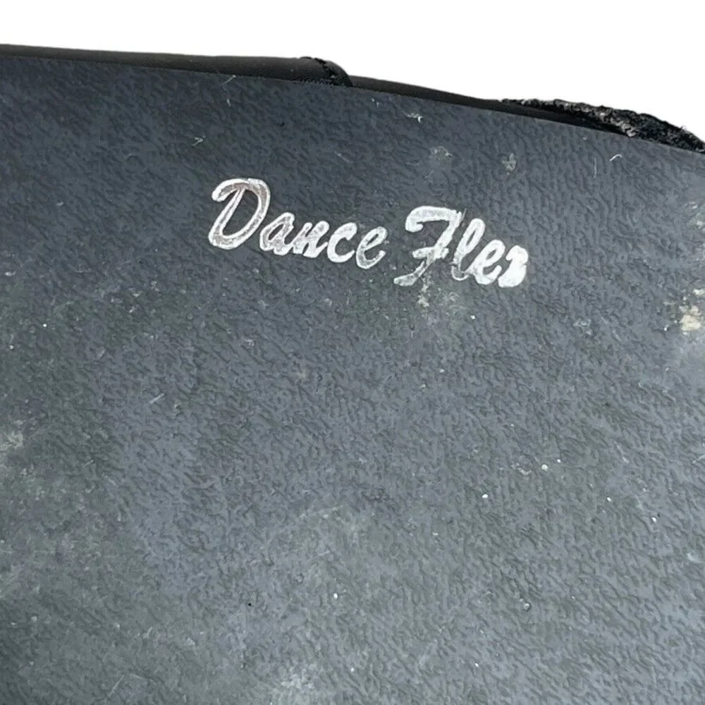 Easy Street Womens Alive@5‎ Black Black Glitter Dance Flex Heel Pump Size 7.5